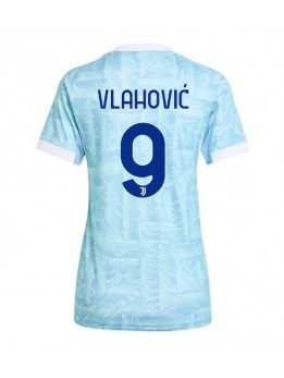 Billige Juventus Dusan Vlahovic #9 Bortedrakt Dame 2025-26 Kortermet